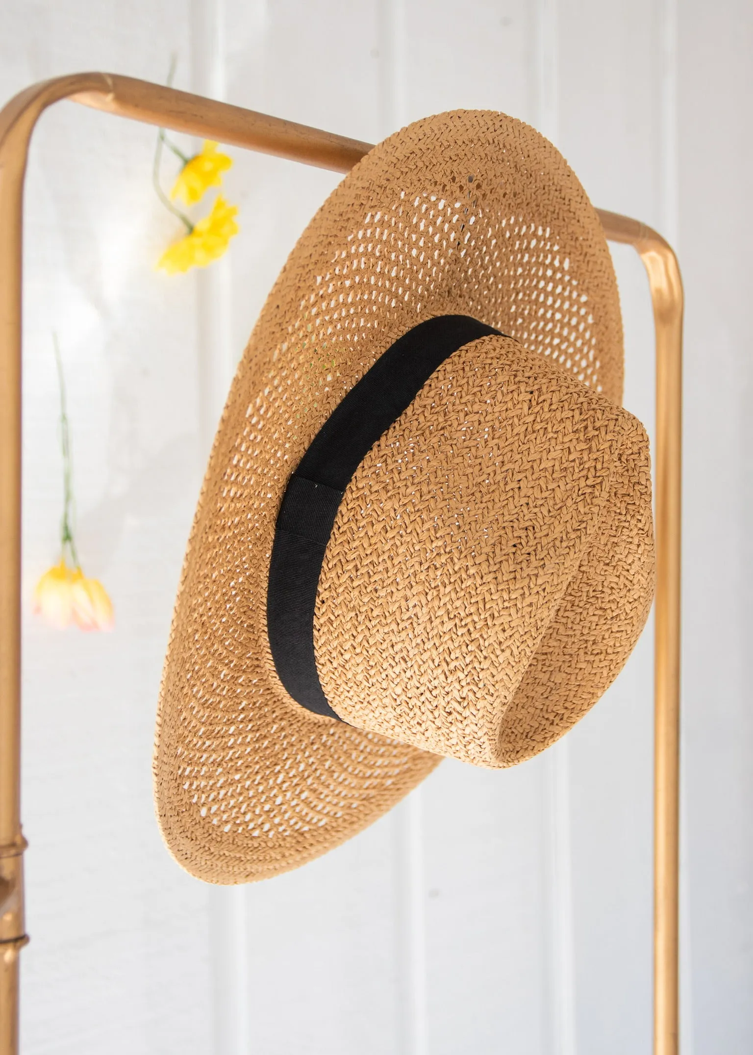 ELOISE BASKET WEAVE FEDORA