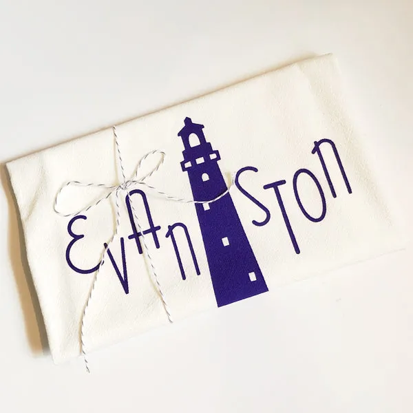 Evanston Lighthouse Tea Towel