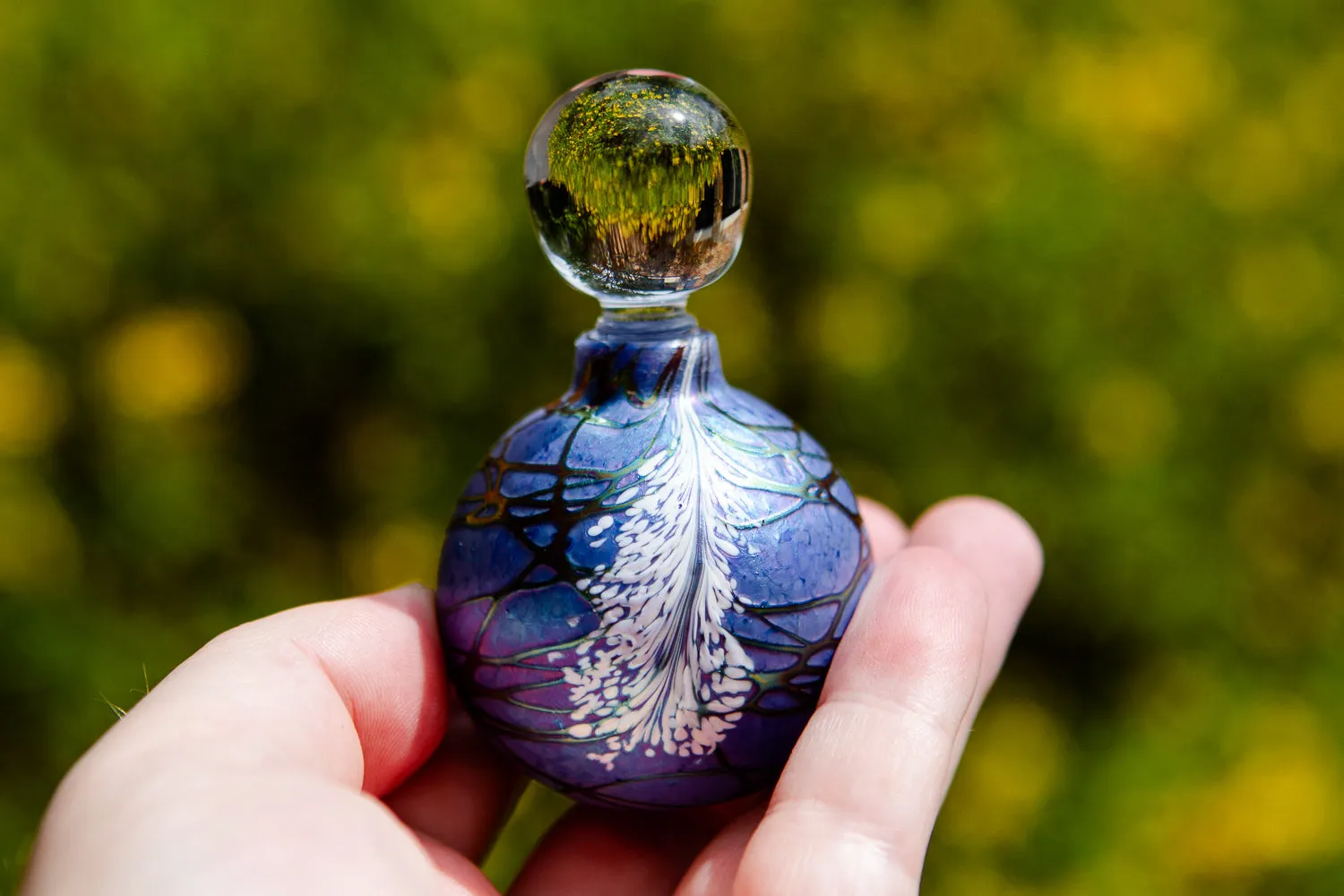 Fancy Glass Keepsake Urns for Cremation Ash