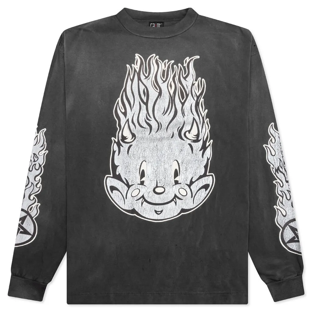 Fire Baby L/S Tee - Black