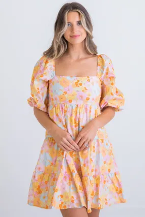 Floral London Poplin Dress