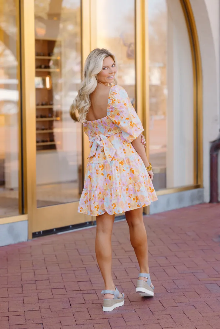 Floral London Poplin Dress