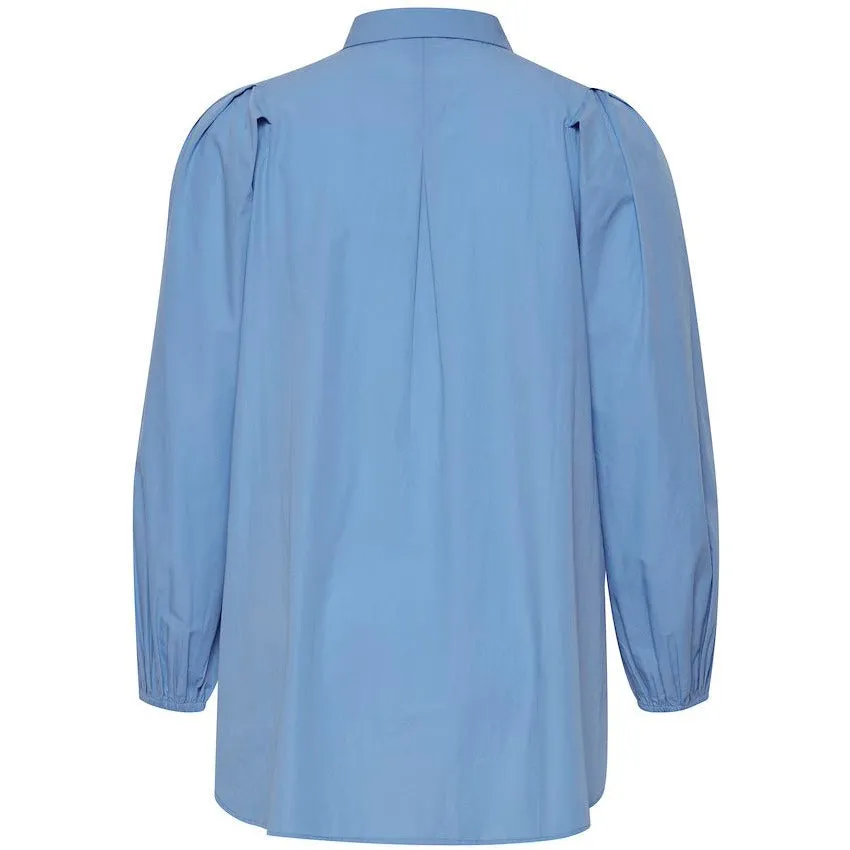 Fransa Plus Hallie Shirt in Blue