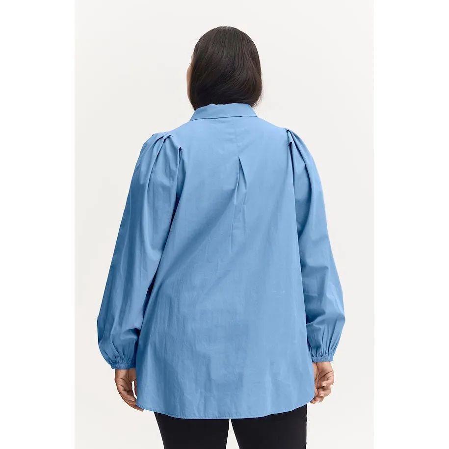 Fransa Plus Hallie Shirt in Blue