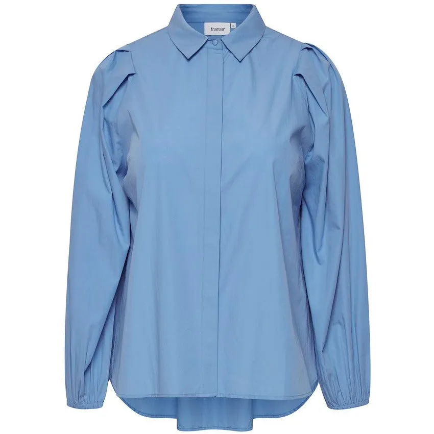 Fransa Plus Hallie Shirt in Blue