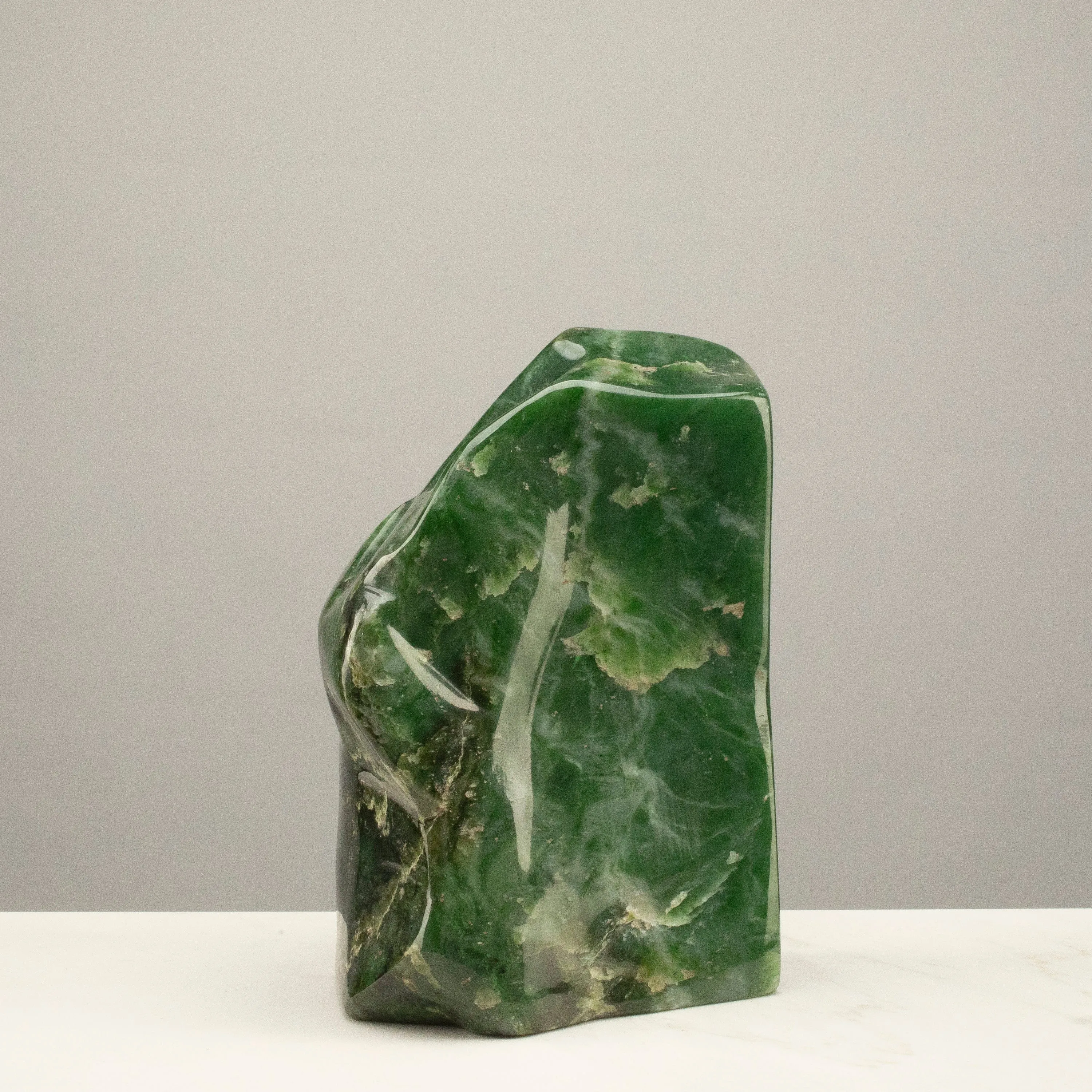 Freeform Nephrite Jade Tower from Afghanistan - 8 / 10 lbs