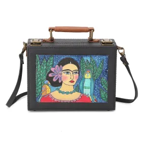 Frida women Hand-painted crossbody Sling Bag