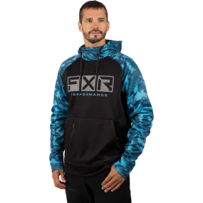 FXR Men's Helium Tech Pullover Fleece Black/Slate Camo