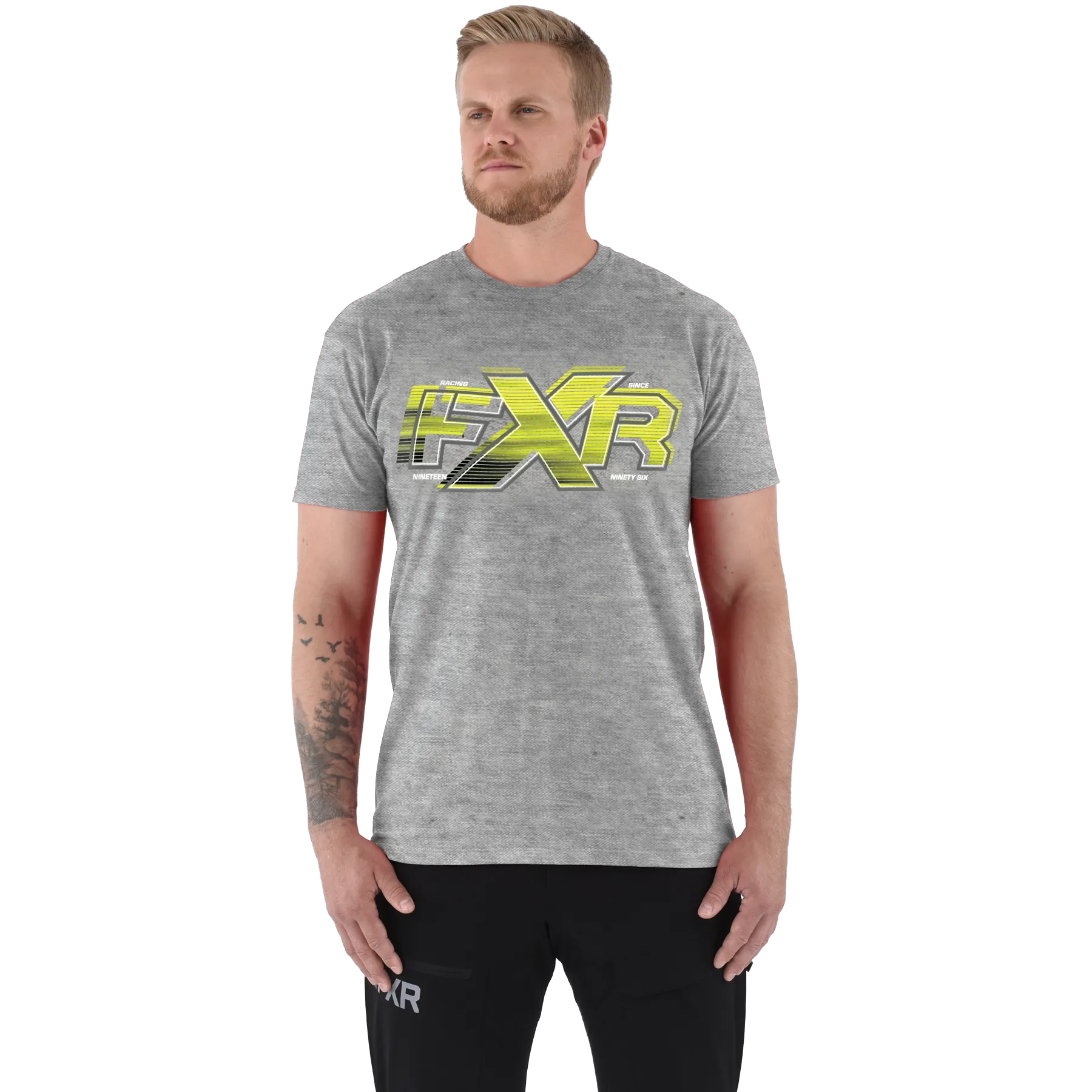 FXR Speed Tee Grey Heather/Hi-Vis