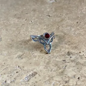 Garnet Ring - Mehindi