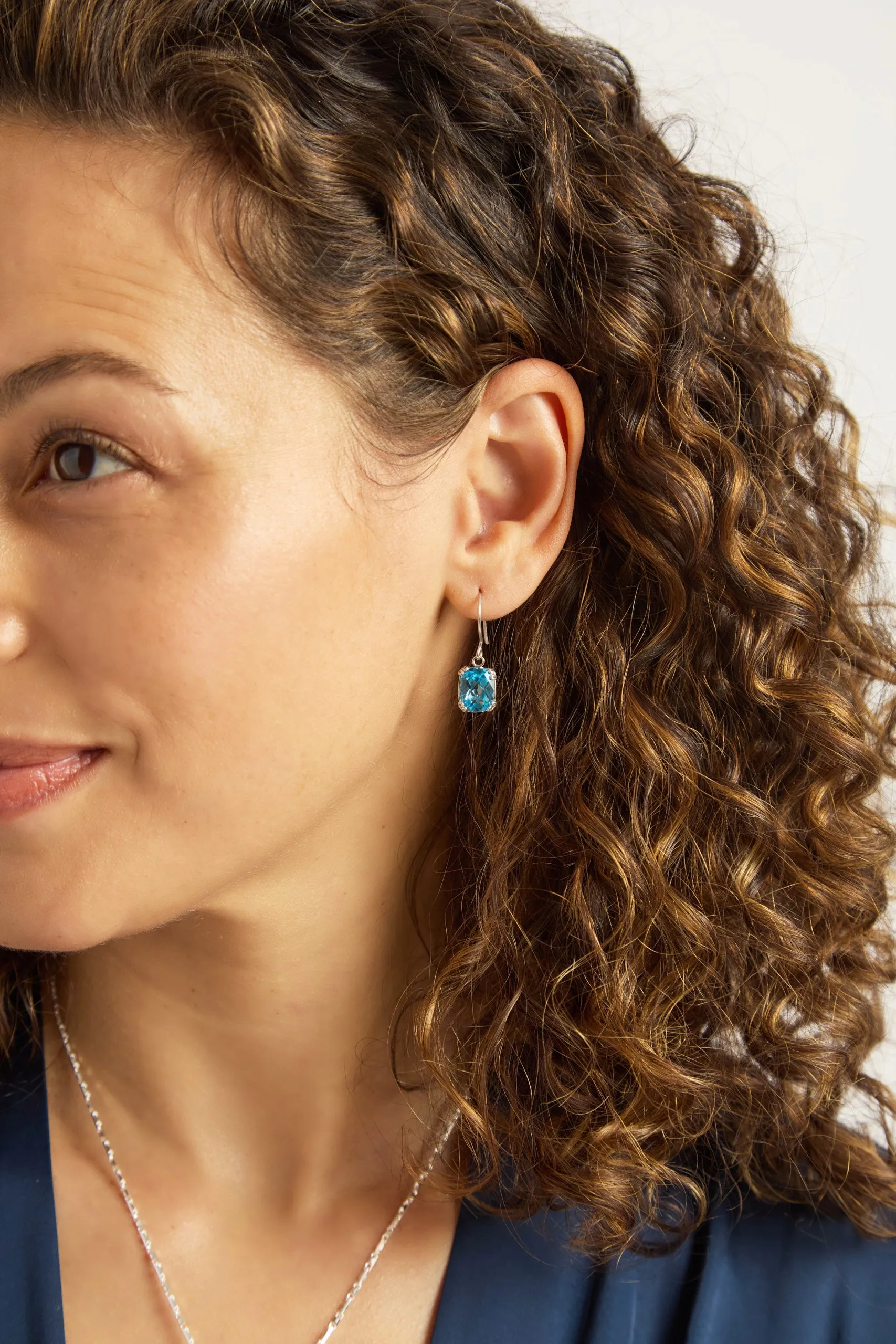 Gemstone Drop Earrings - Hampton Blue Topaz