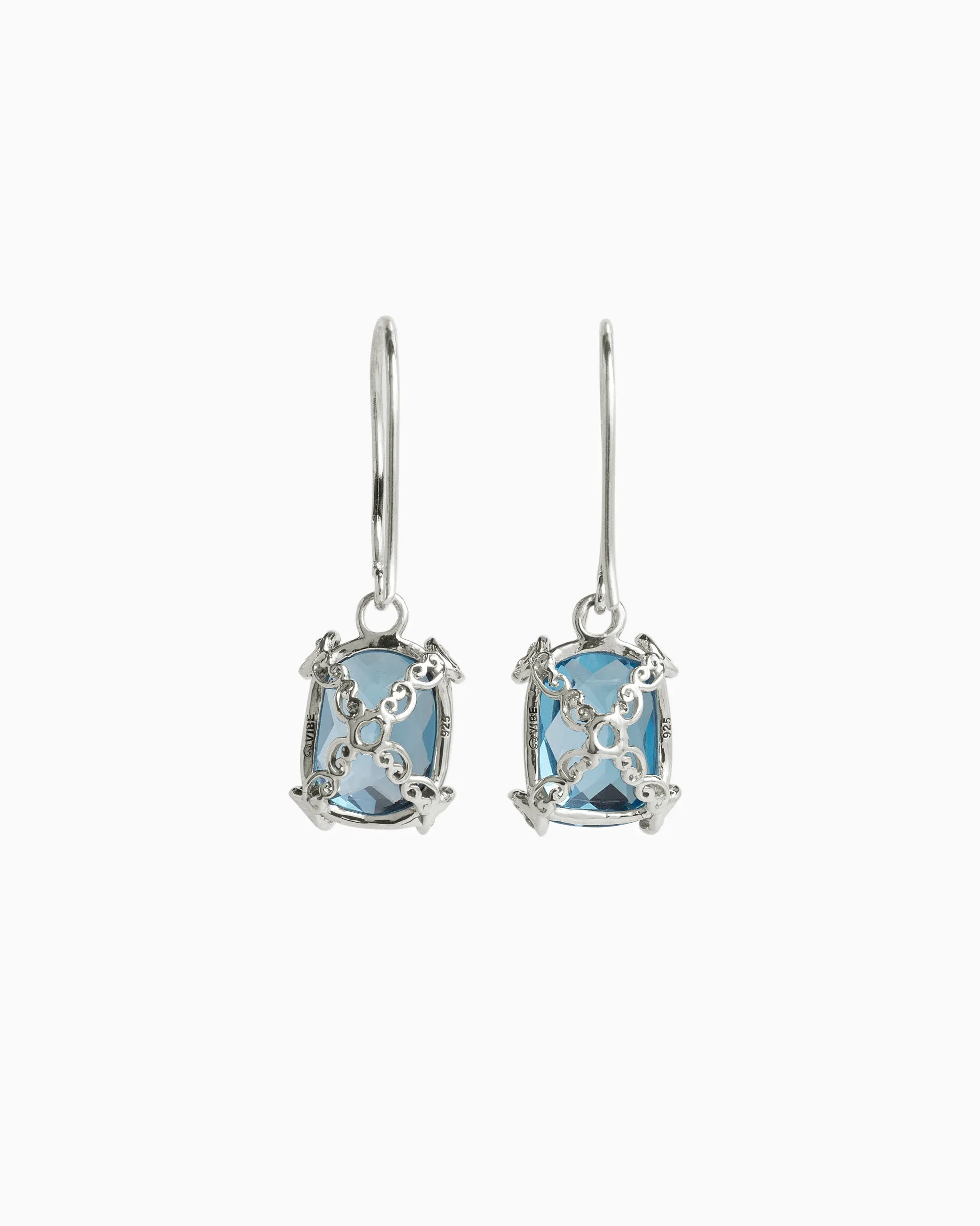 Gemstone Drop Earrings - Hampton Blue Topaz