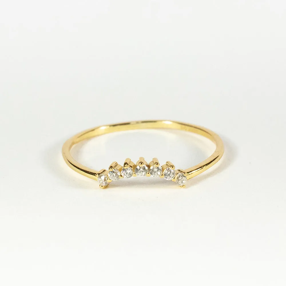 Gold Plated Sunrise Ring