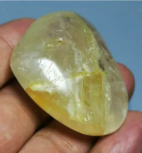 Golden Healer QUARTZ  Crystal Heart stone From Madagascar