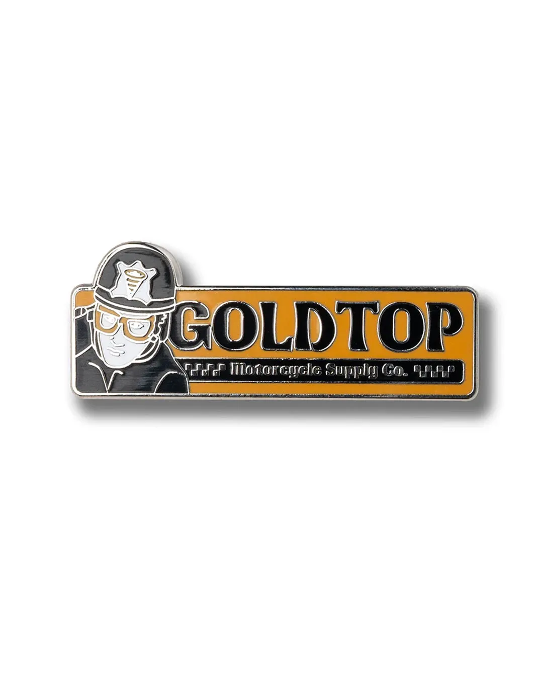 Goldtop Enamel Badge Pin