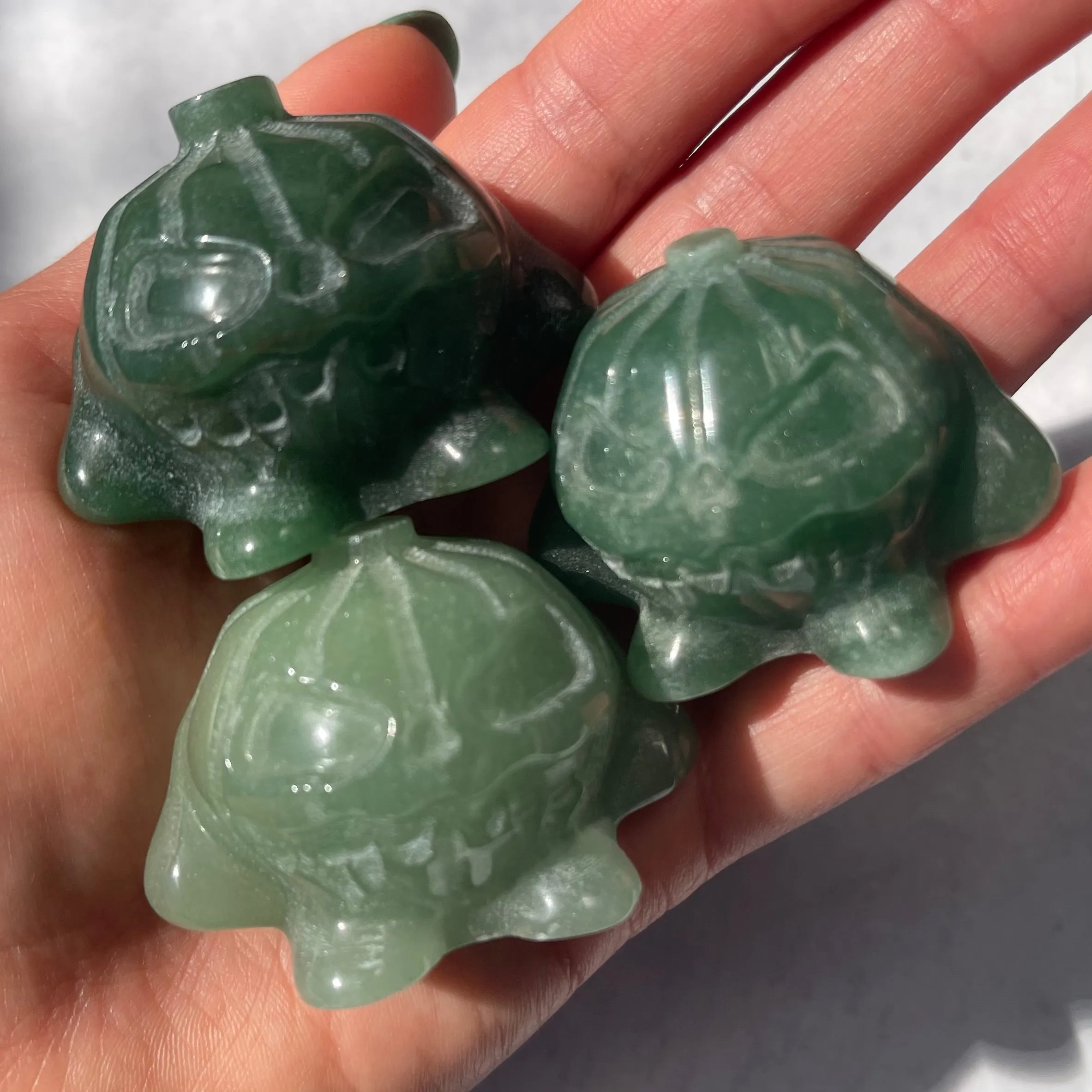 Green Aventurine Pumpkin Man