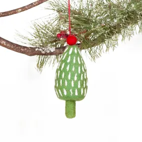 Green Holiday Tree Felt Ornament