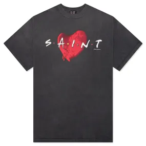 Heart S/S Tee - Black