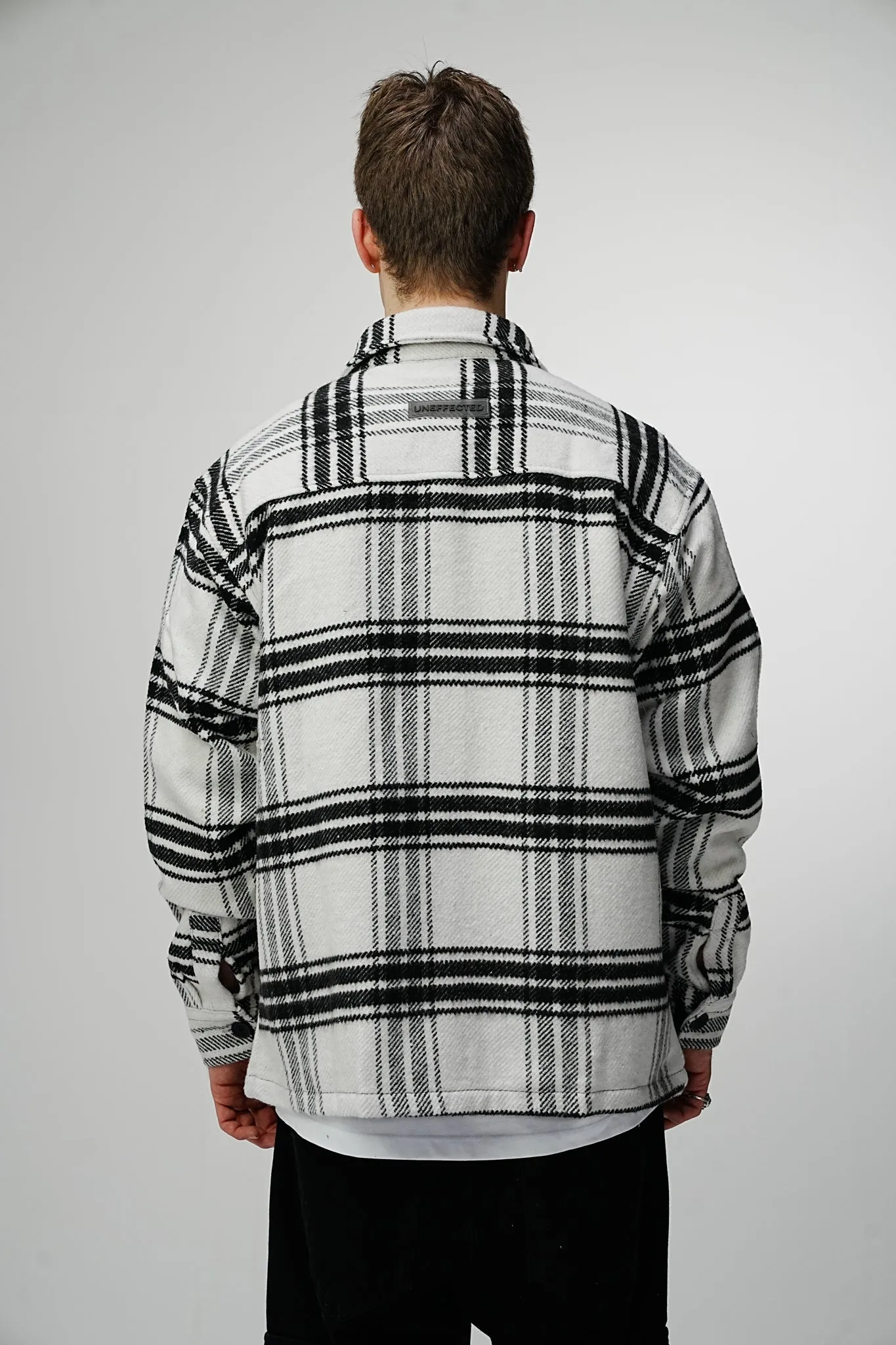 Heavy Oversized Flannel Shirt Dalmatian