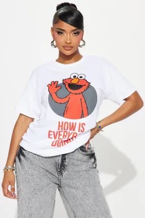 How Is Everybody Doing Elmo Tee? - White