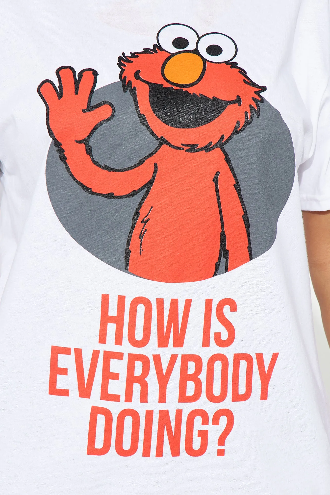 How Is Everybody Doing Elmo Tee? - White