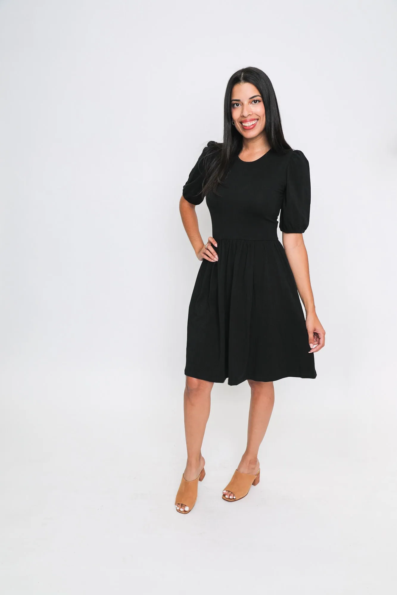 Inez Bubble Sleeve Dress