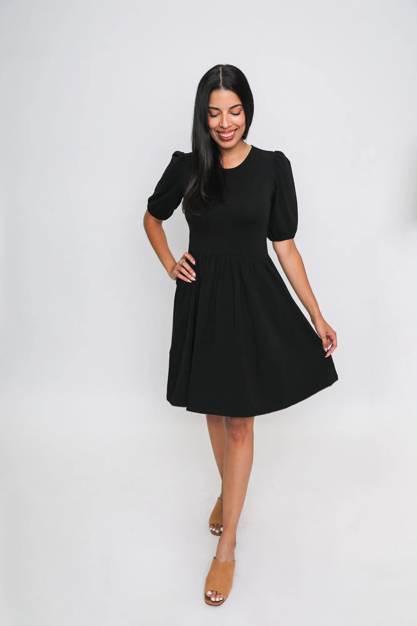 Inez Bubble Sleeve Dress