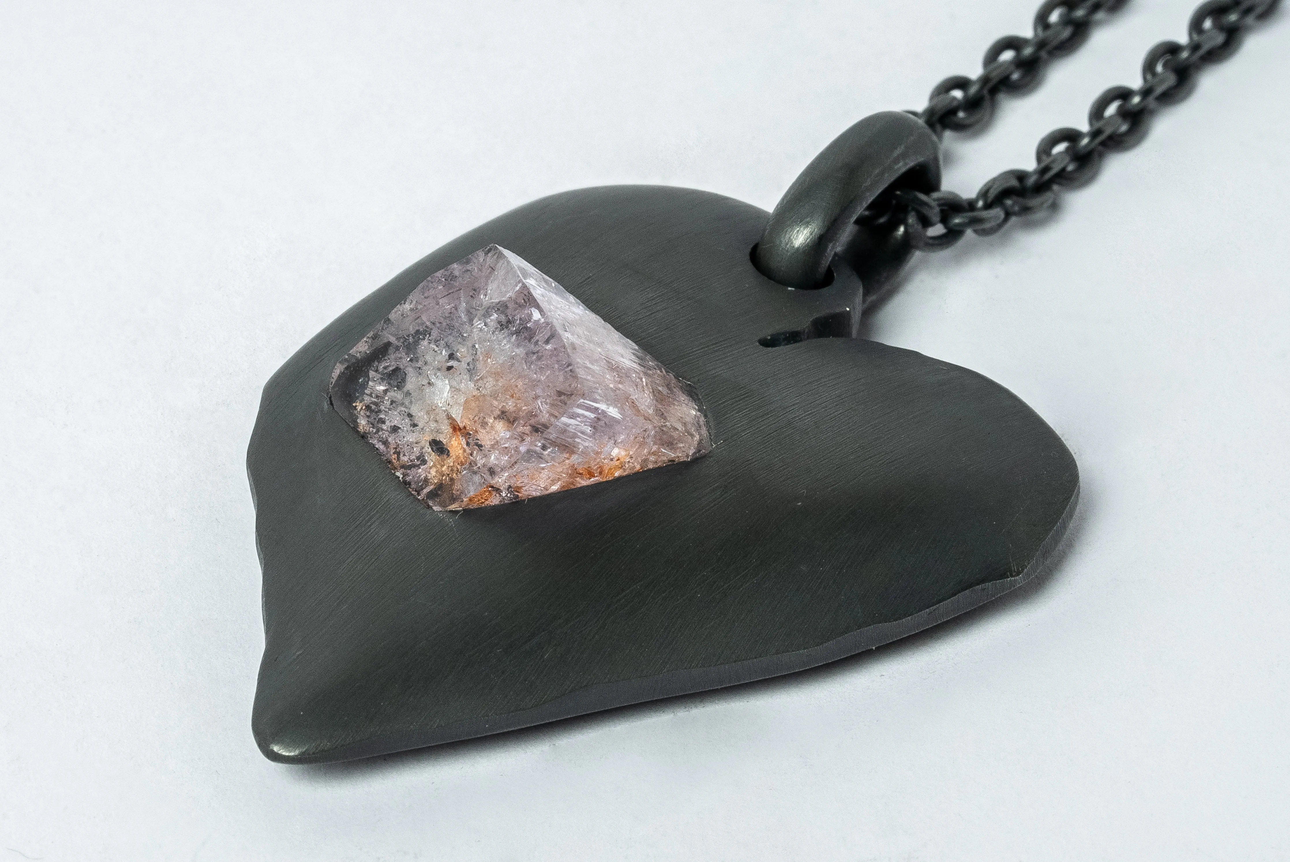 Jazz's Solid Heart Necklace (Little, Zambian Topaz, KA TOZ)