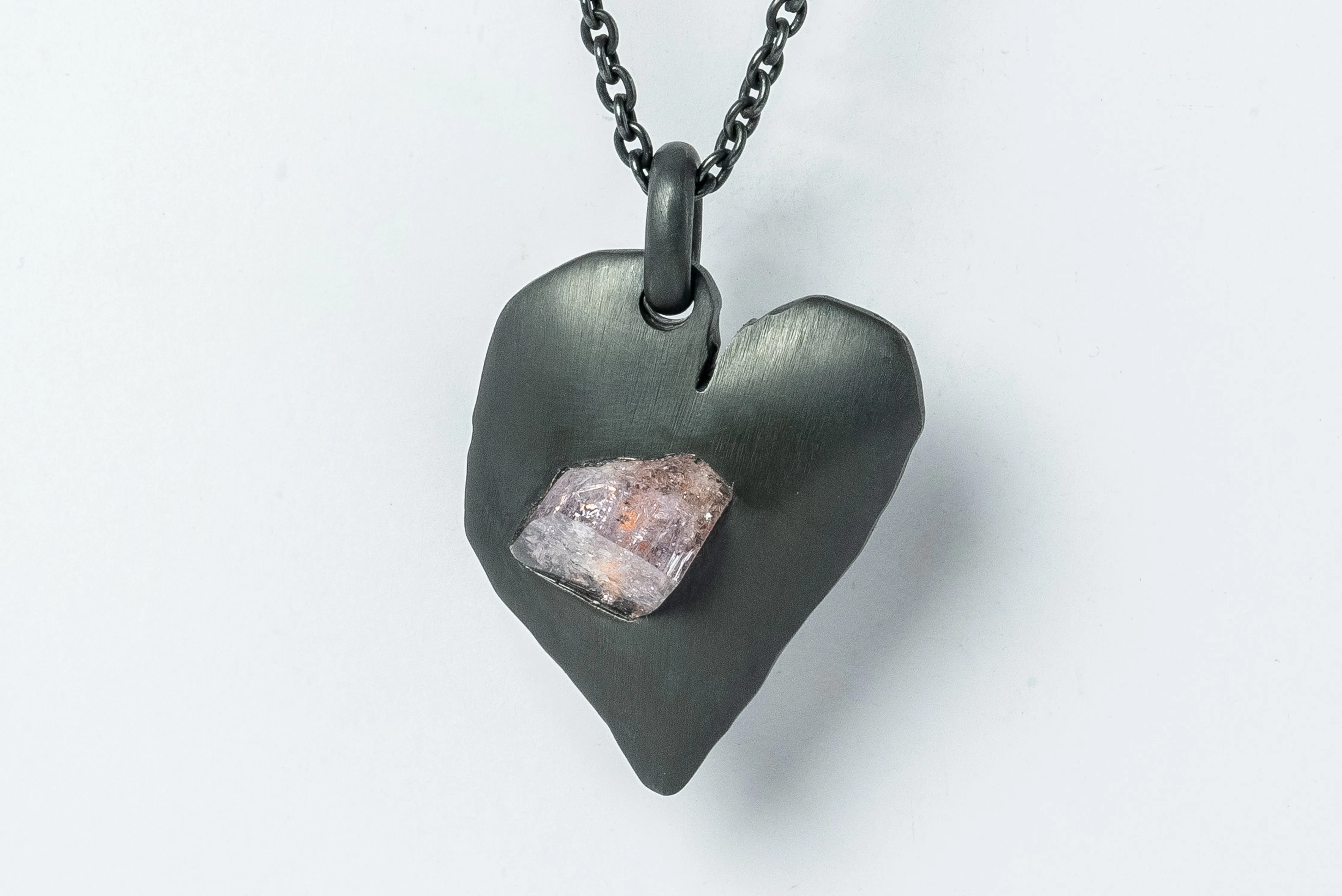 Jazz's Solid Heart Necklace (Little, Zambian Topaz, KA TOZ)