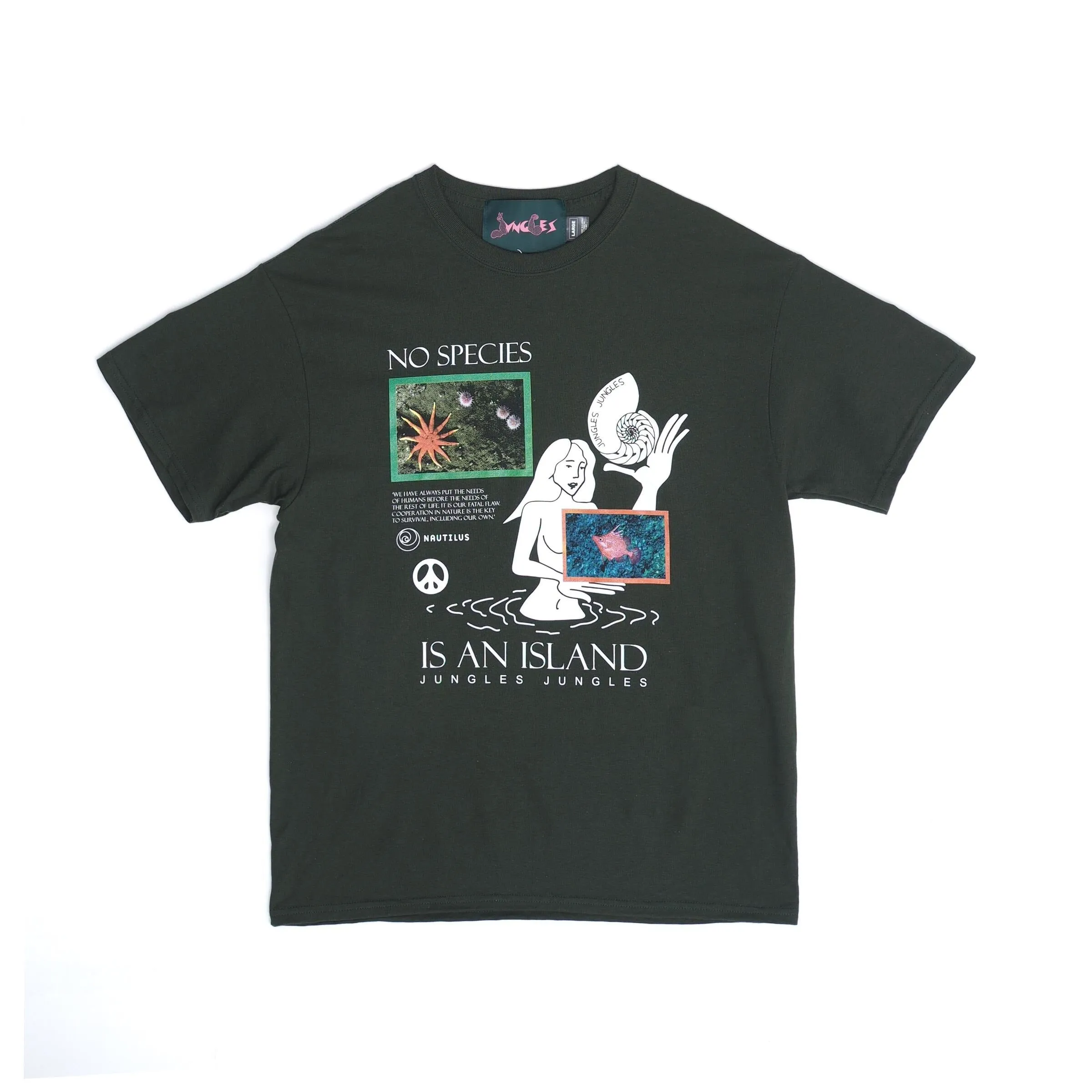 Jungles X Nautilus Ocean  No Species Is An Island SS Tee