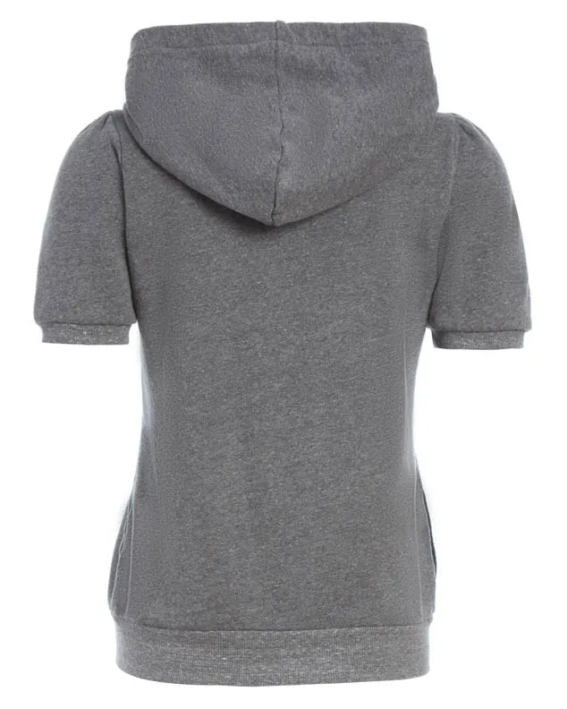 Katie Short Sleeve Zip Hoodie