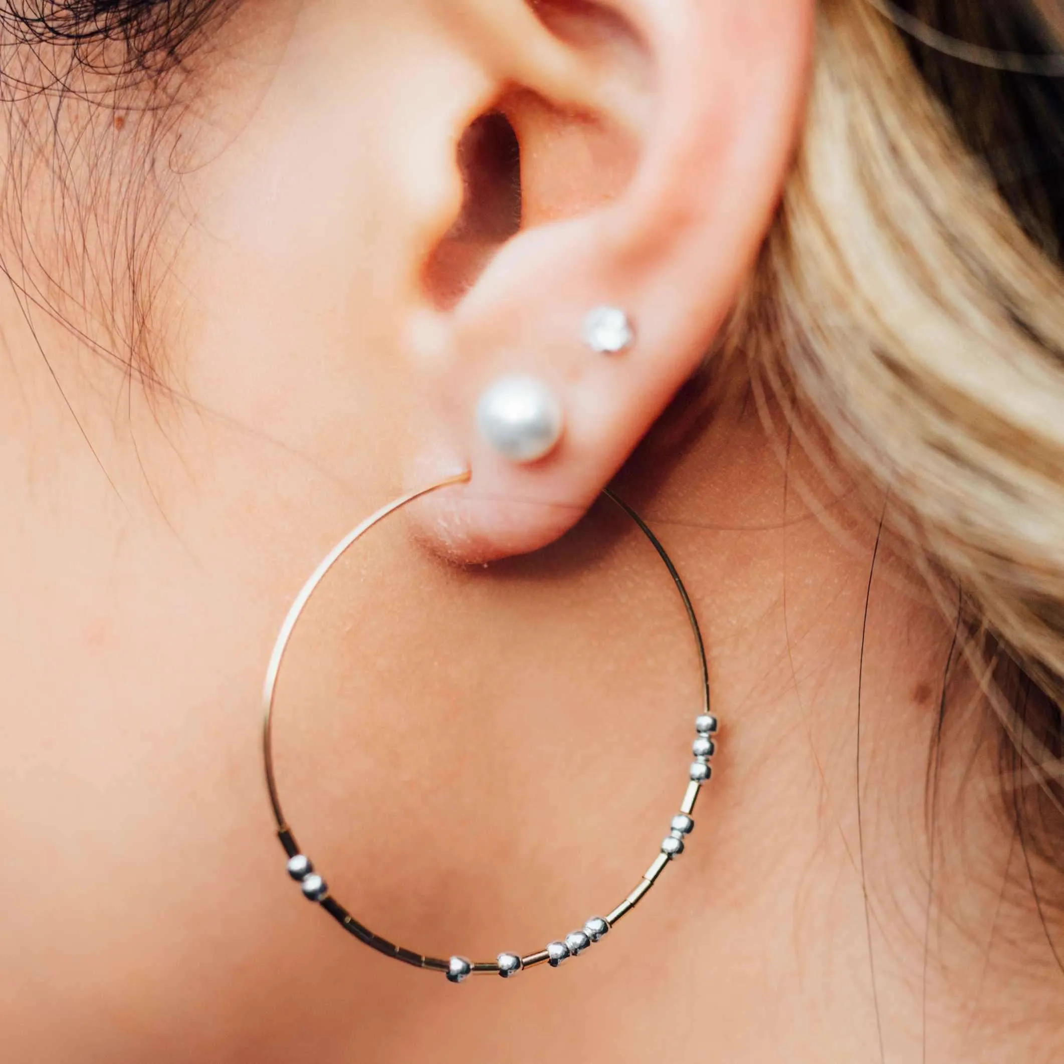 LANA - MORSE CODE EARRINGS