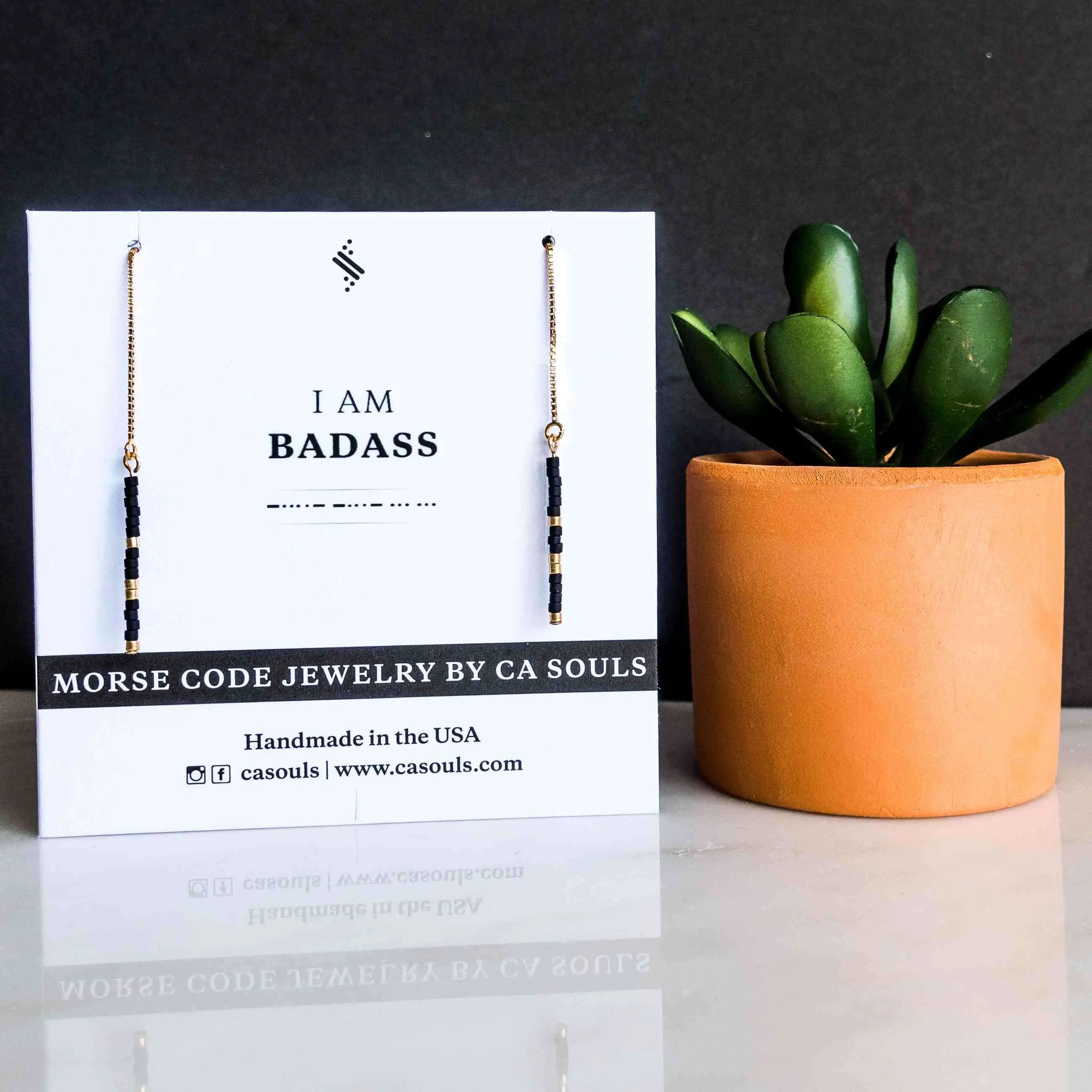 LANA - MORSE CODE EARRINGS