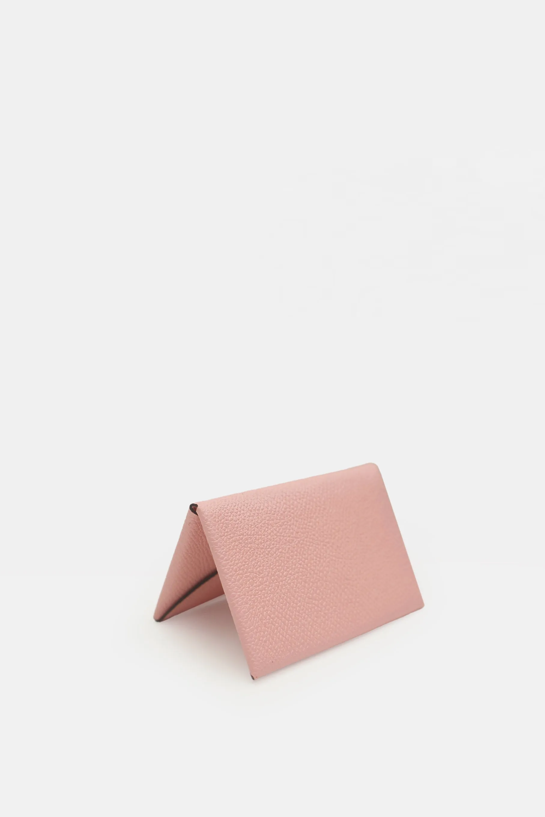 Leather Card Holder, Baby pink