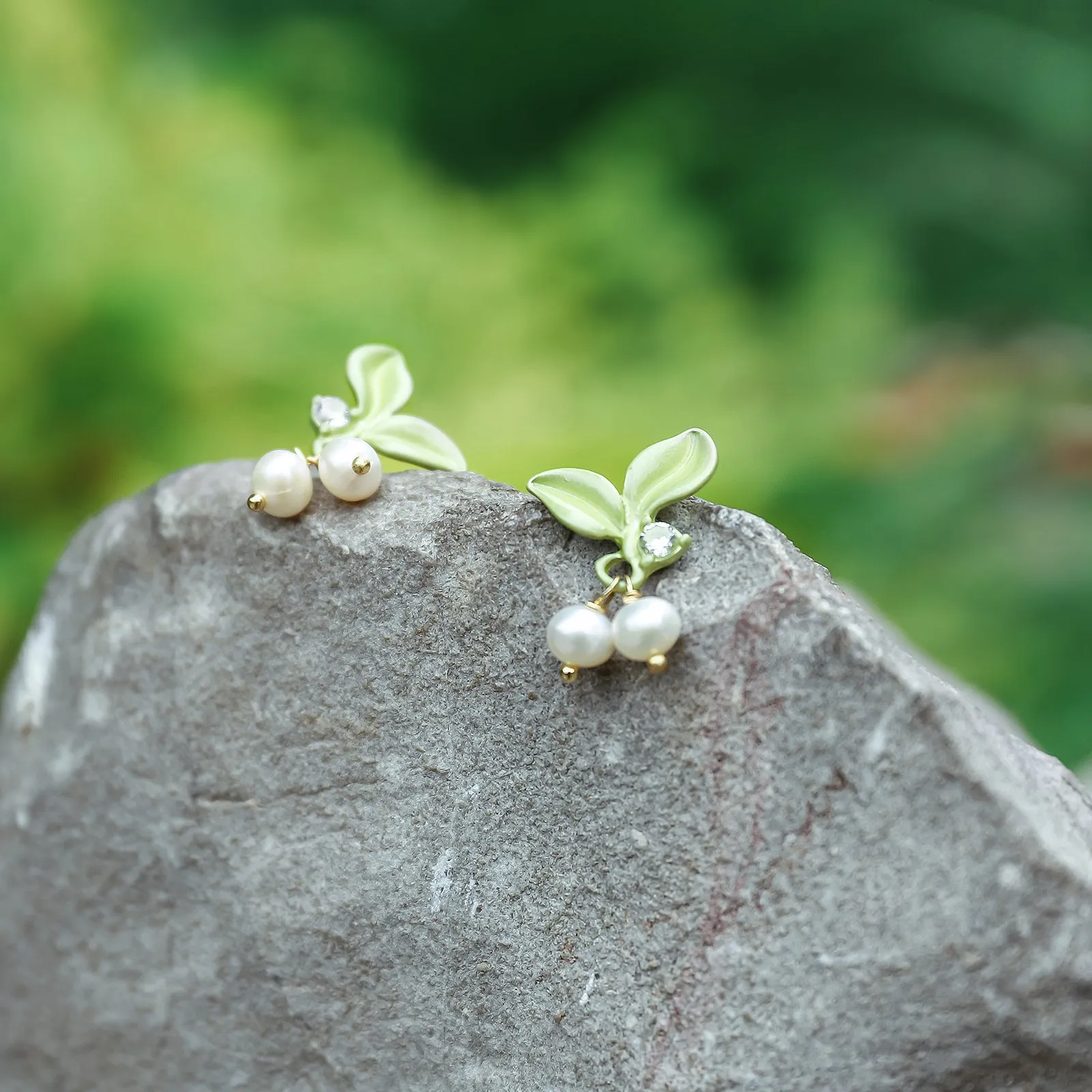 Lily Of The Valley Diamond Earrings