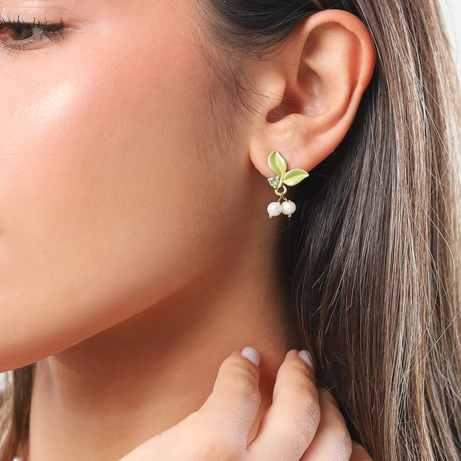 Lily Of The Valley Diamond Earrings