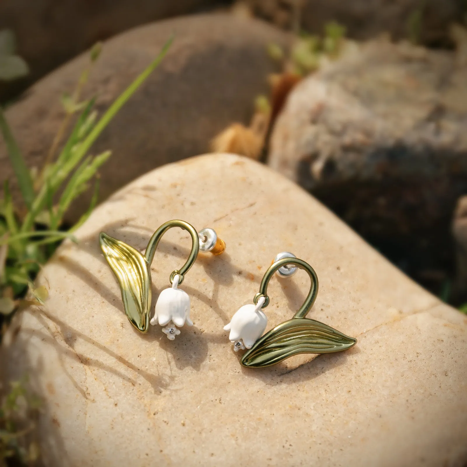 Lily Of The Valley Stud Earrings