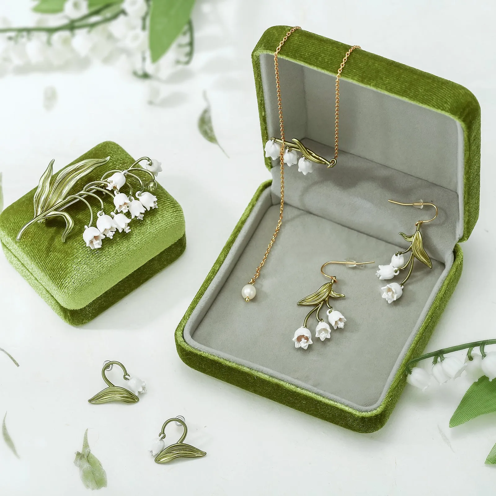 Lily Of The Valley Stud Earrings