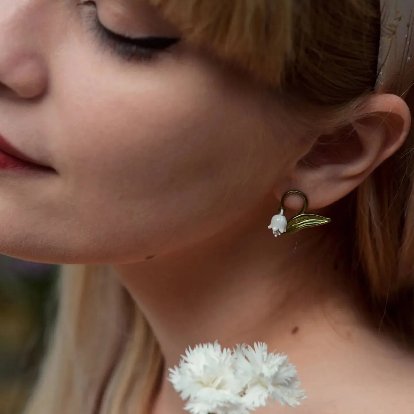 Lily Of The Valley Stud Earrings