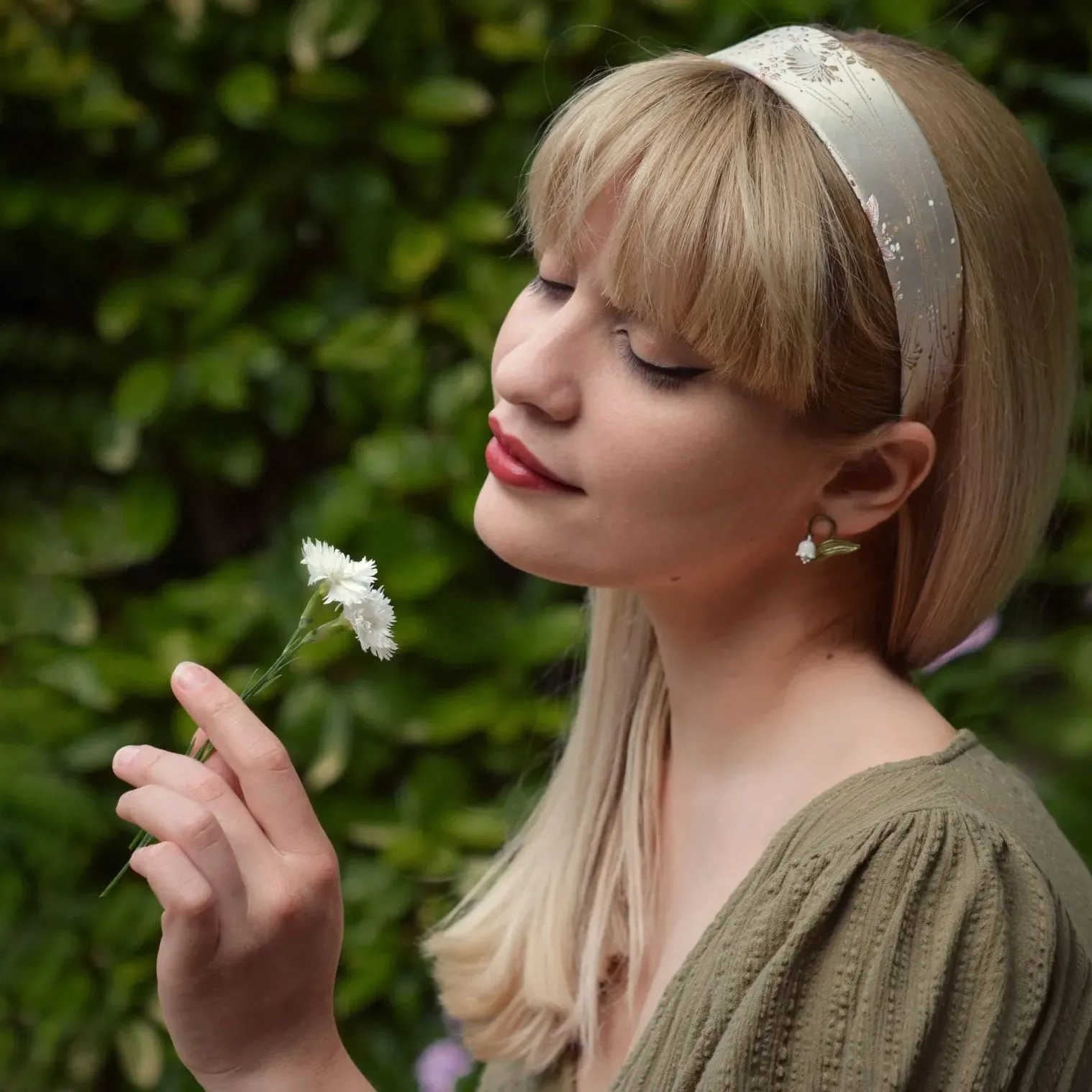 Lily Of The Valley Stud Earrings