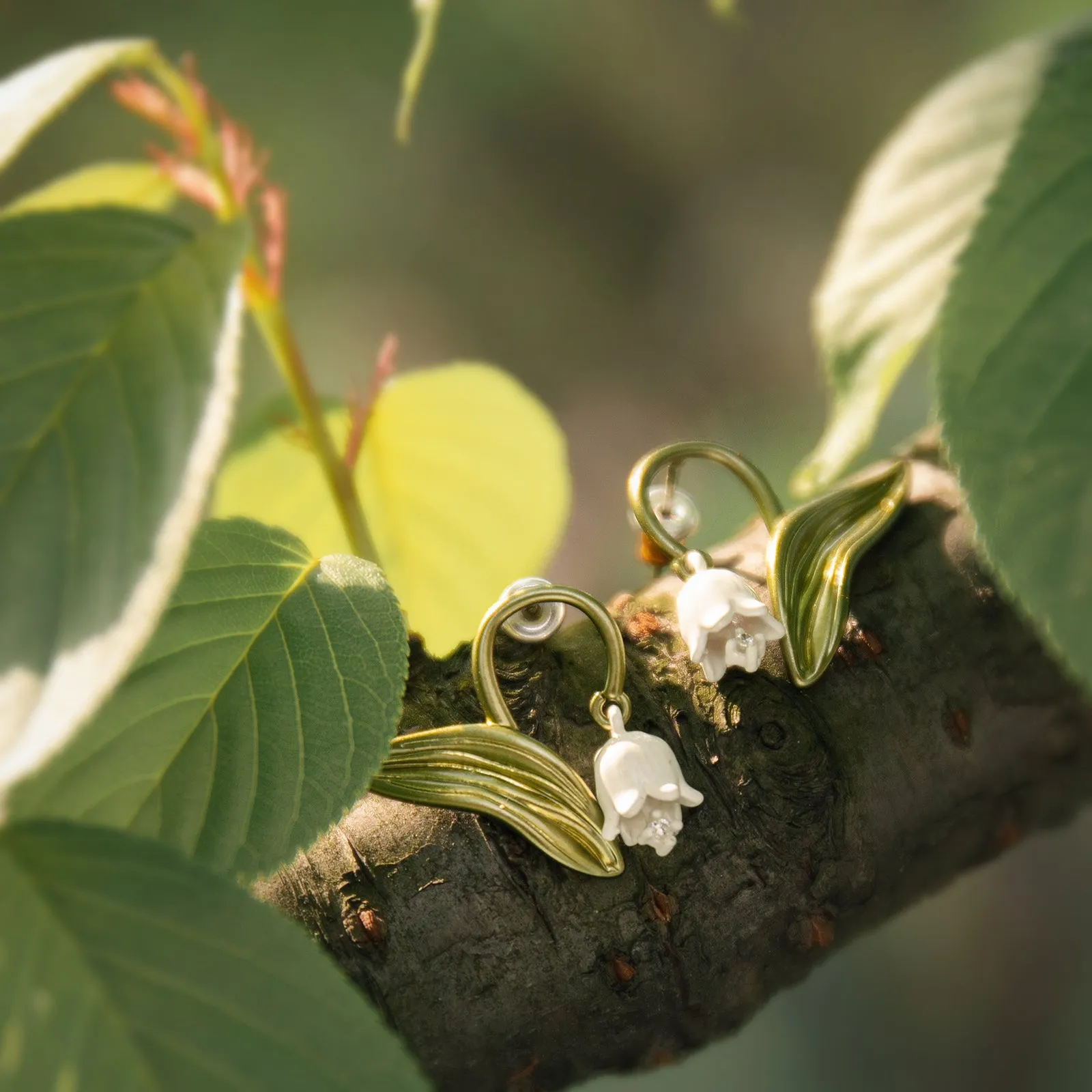 Lily Of The Valley Stud Earrings