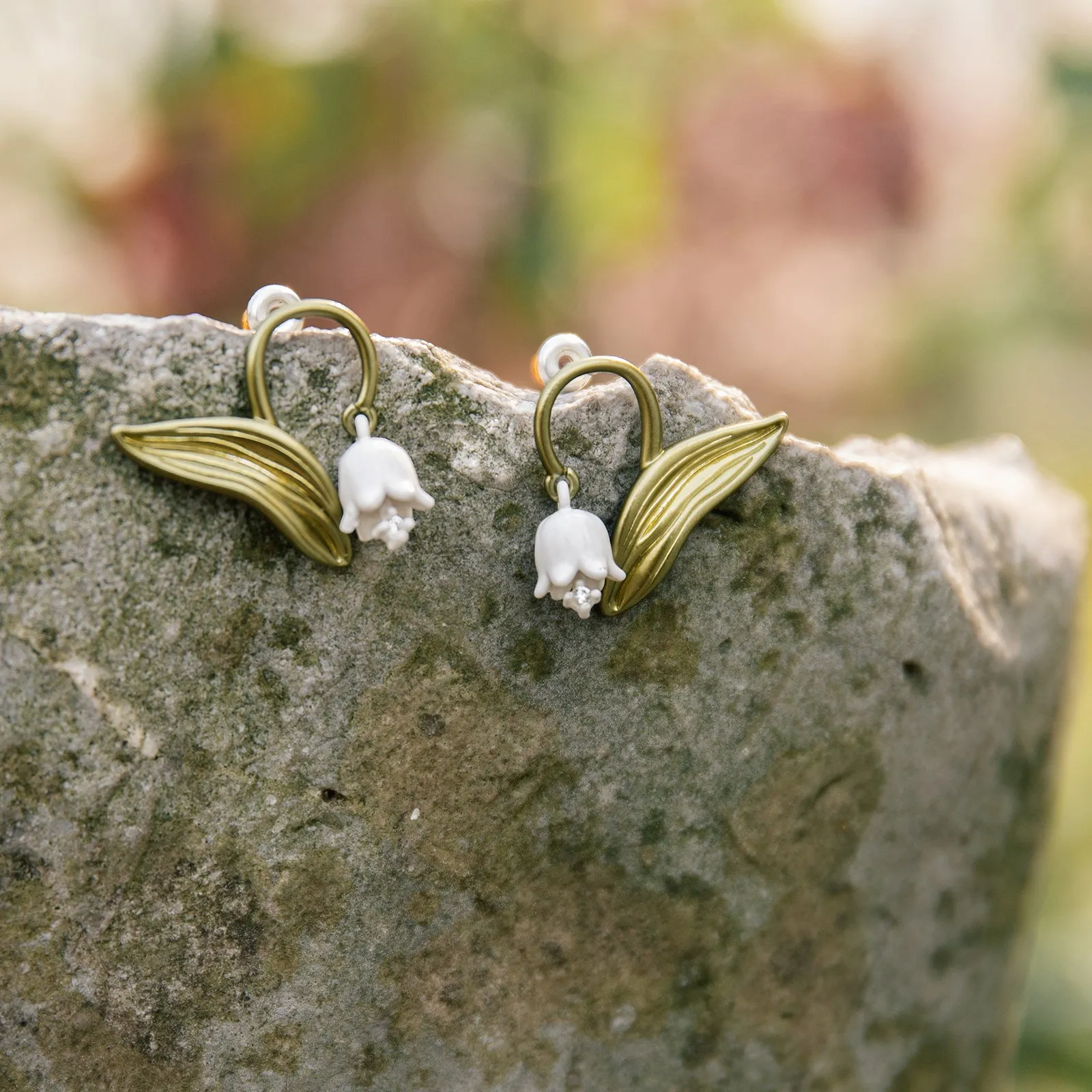 Lily Of The Valley Stud Earrings