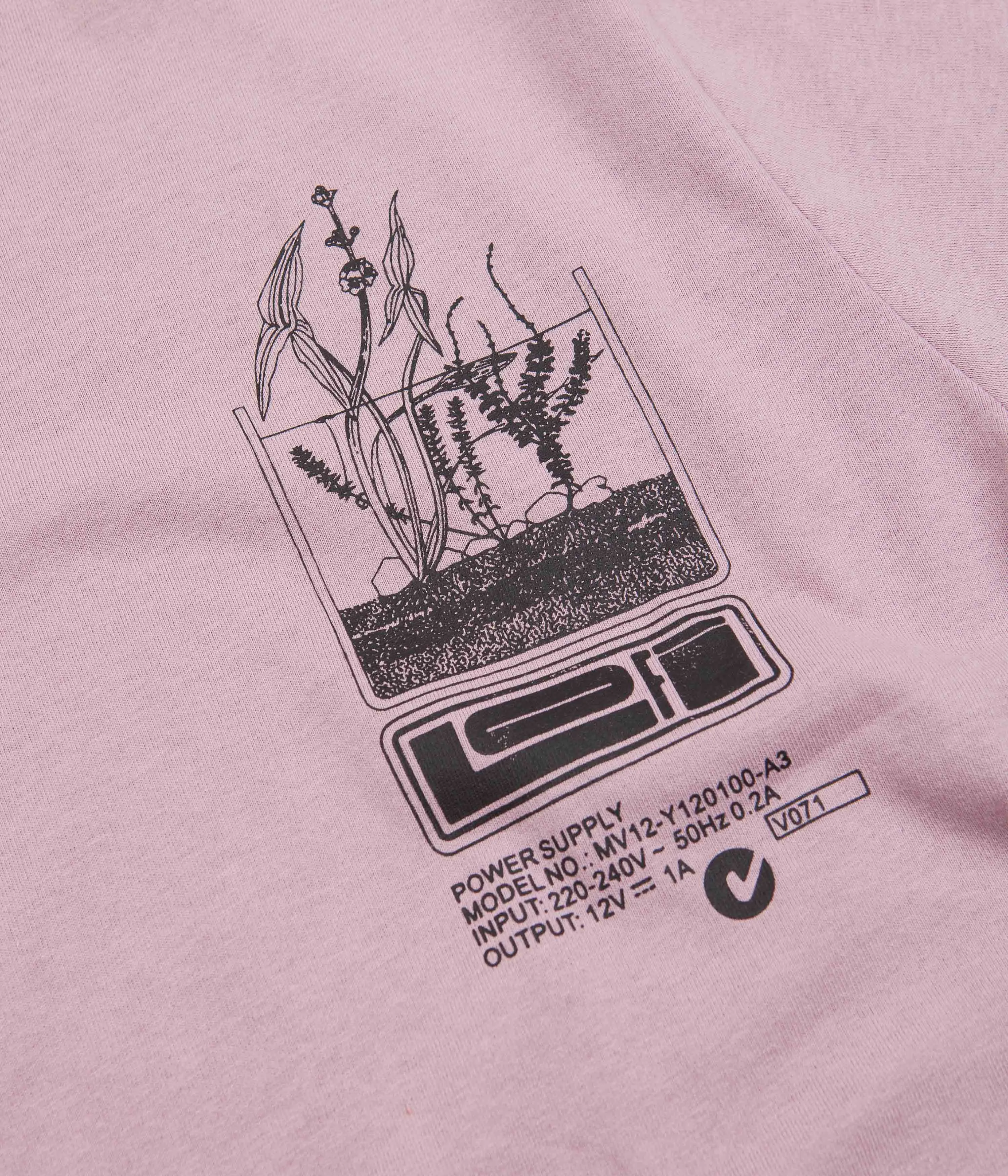 Lo-Fi Antenna T-Shirt - Washed Berry