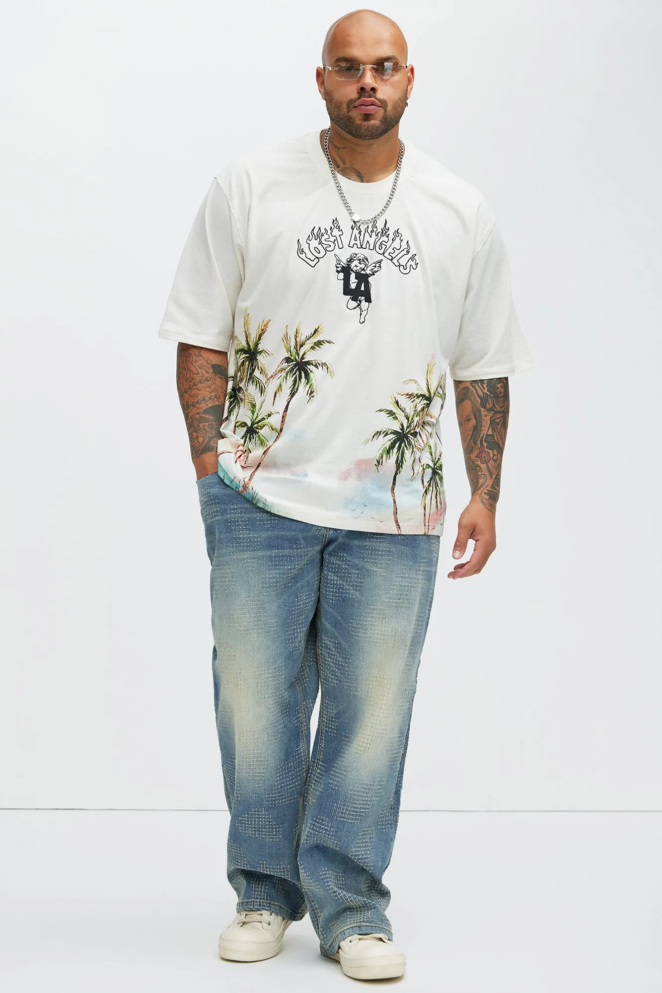 Lost Angeles Paradise Short Sleeve Tee - Off White