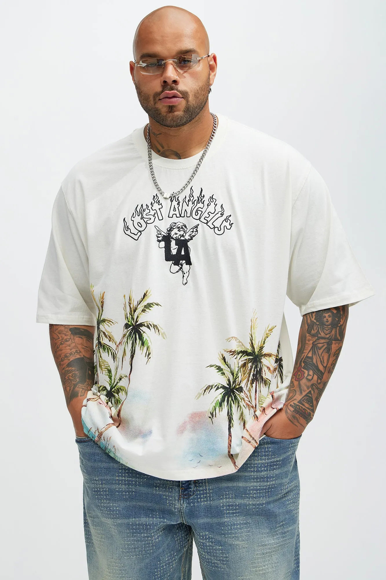 Lost Angeles Paradise Short Sleeve Tee - Off White