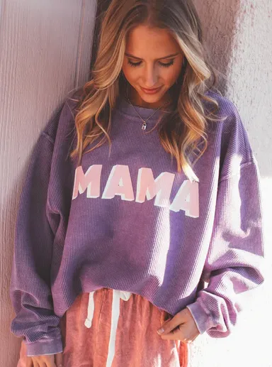 Mama Corded Sweatshirt