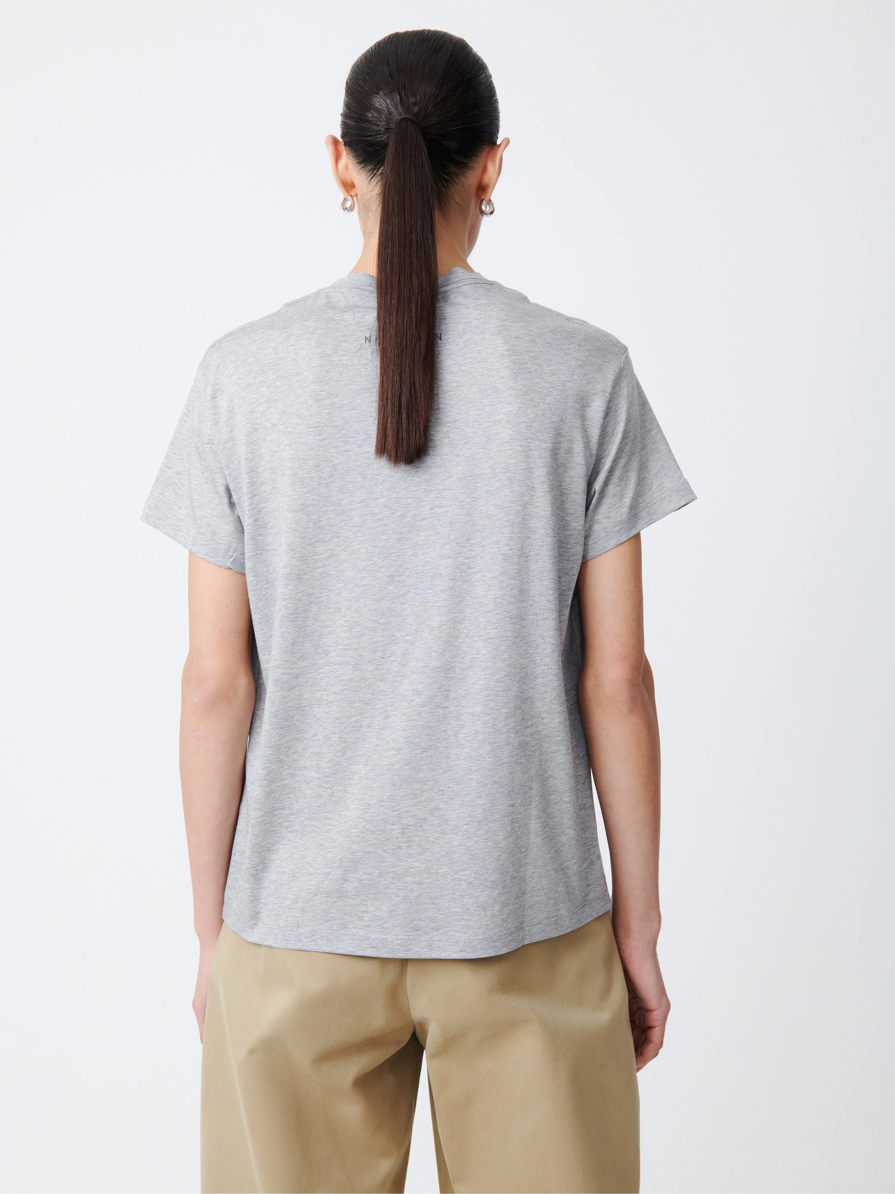 Marine T-Shirt in Grey Marl