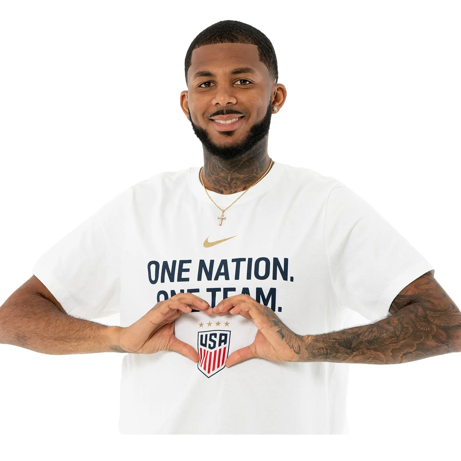 Men's Nike USWNT One Nation One Team White Tee