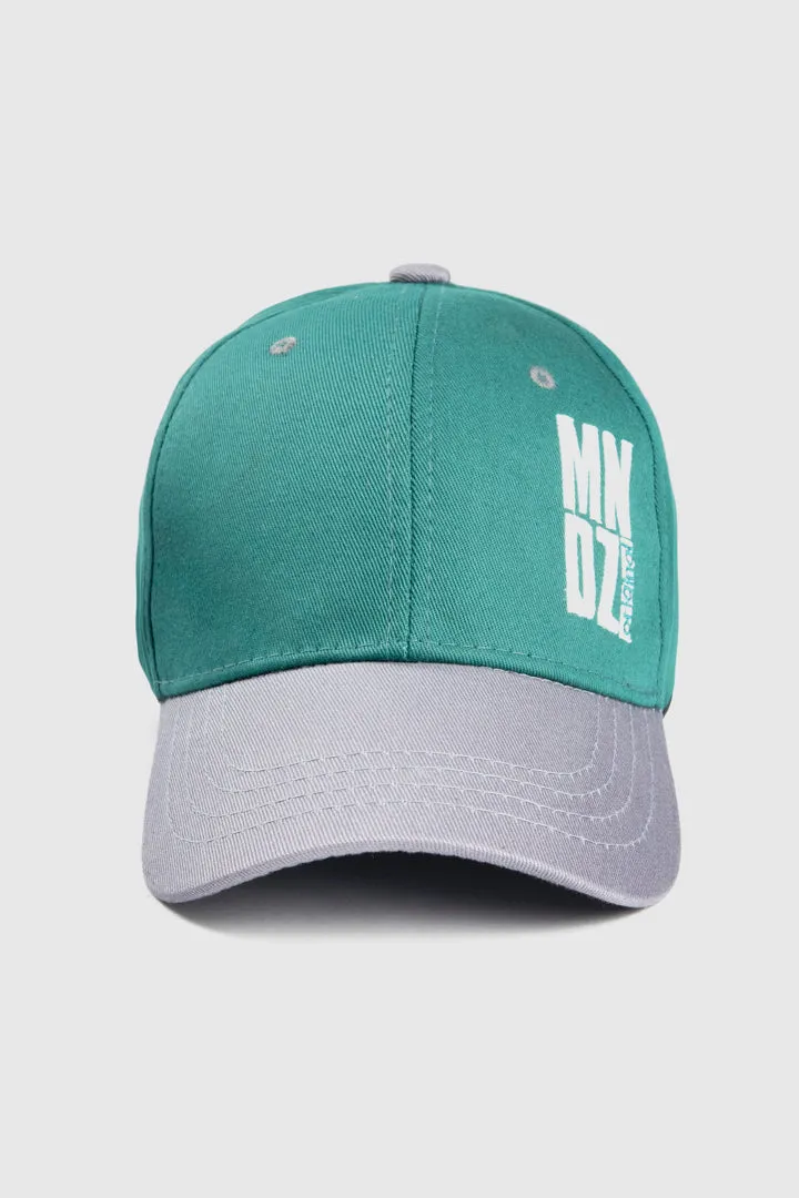 MNDZ Original Embroidered Cap -  Green & Grey