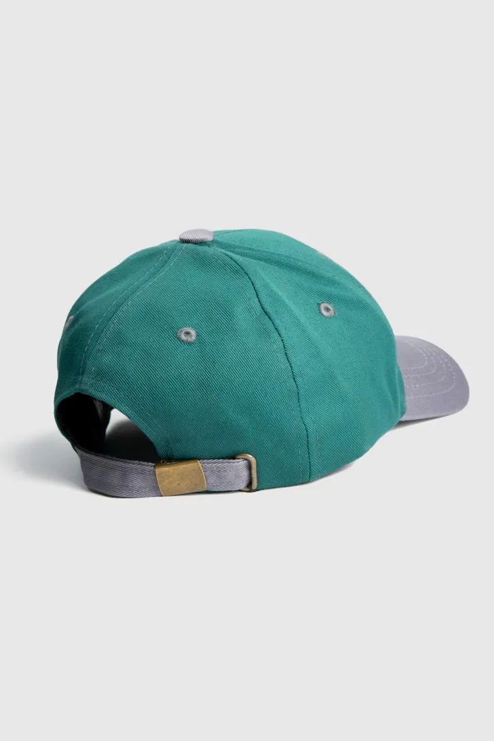 MNDZ Original Embroidered Cap -  Green & Grey